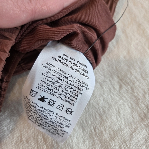 New Nike Women's DRI-FIT Loose Fit Training Shorts - Brown Size XS High Waisted - Picture 7 of 9